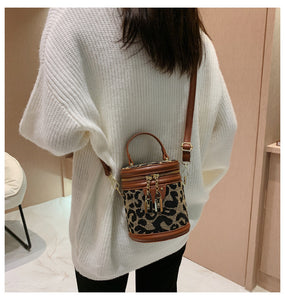 Leopard Print Single Shoulder Messenger Bag